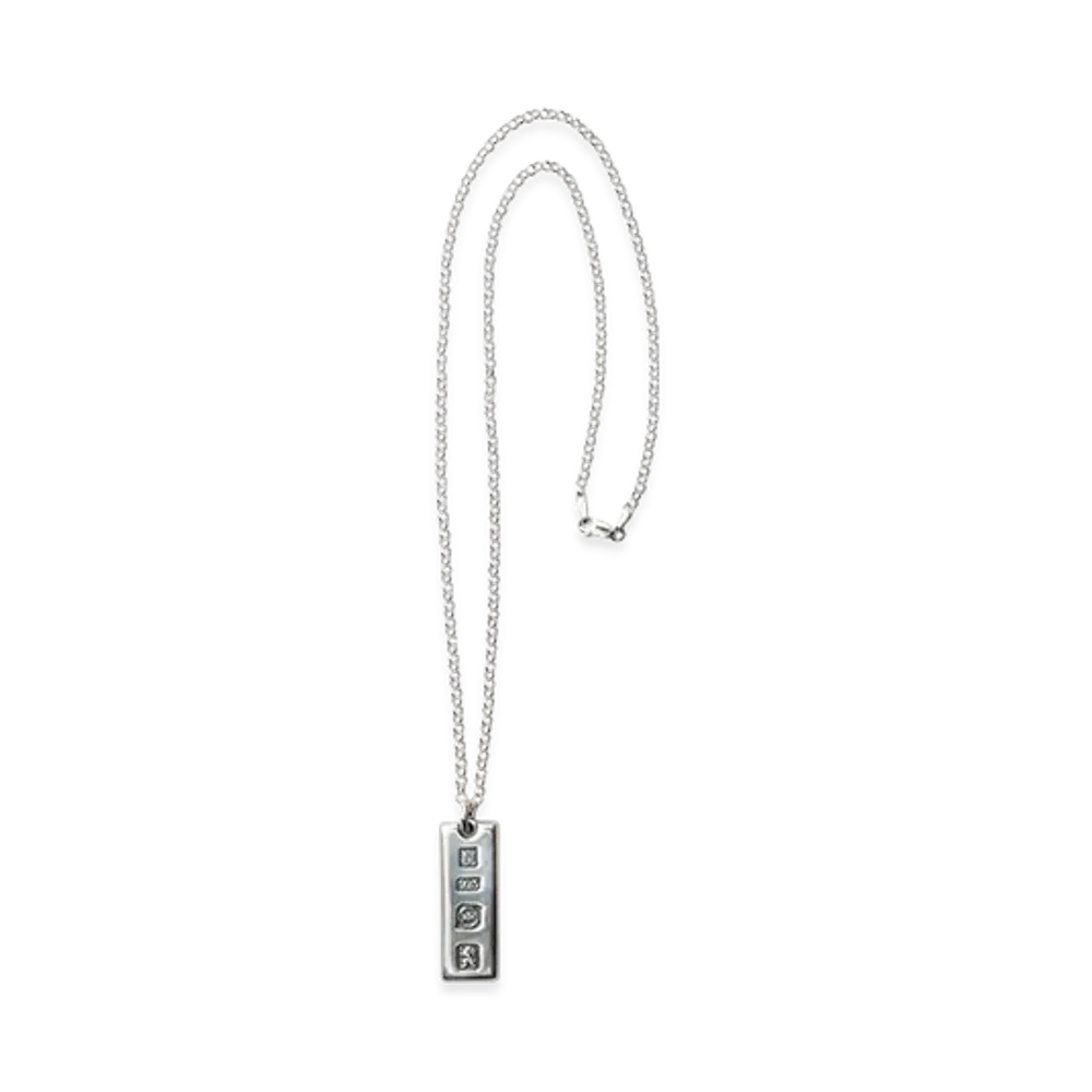NEIGHBORHOOD Silver Ingot Necklace "Silver"