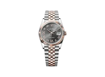 ROLEX Datejust 36 Oystersteel & Everose Gold "Grey"