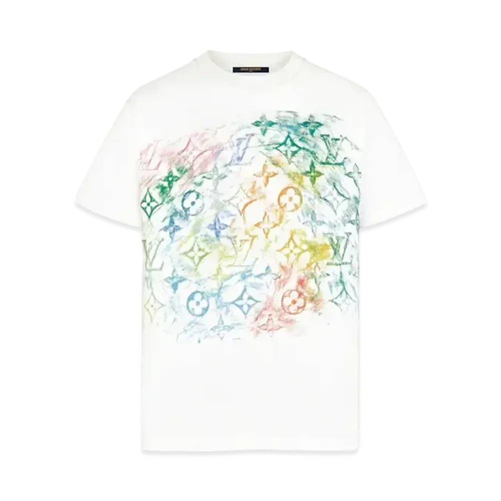 Louis Vuitton Pastel Monogram Front Printed T-shirt