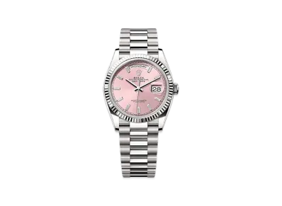 ROLEX Day-Date 36 White Gold "Pink"