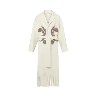 Louis Vuitton Wool Blanket Coat "Vanilla"