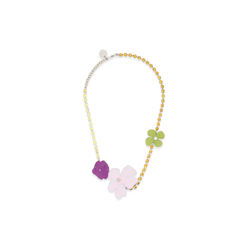 MARNI Women's Necklace with Ed Enameled Flowers "Multicolor"