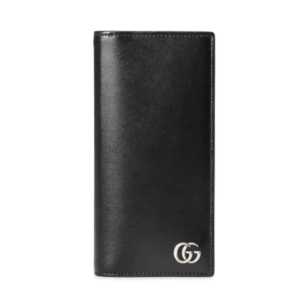 GUCCI GG Marmont Leather Long Wallet "Black"