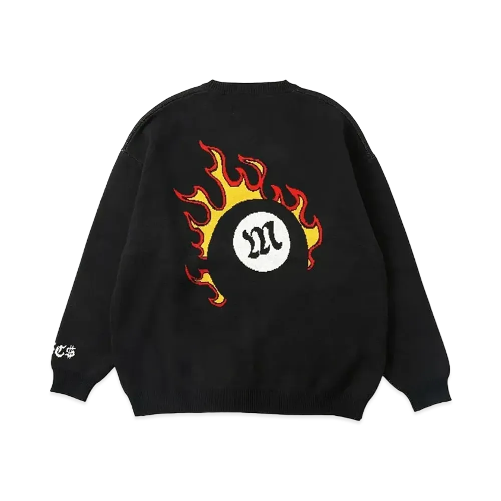 MFC STORE Flame Ball Crew Knit "Black"