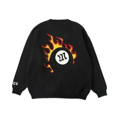 MFC STORE Flame Ball Crew Knit "Black"