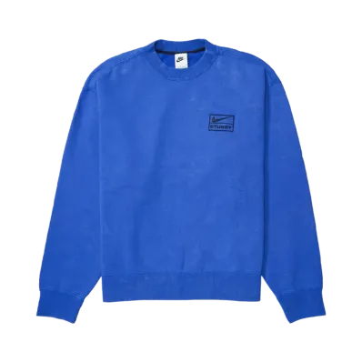 Stussy x Nike Acid Wash Crew (US Size) "Blue" DR4024-480