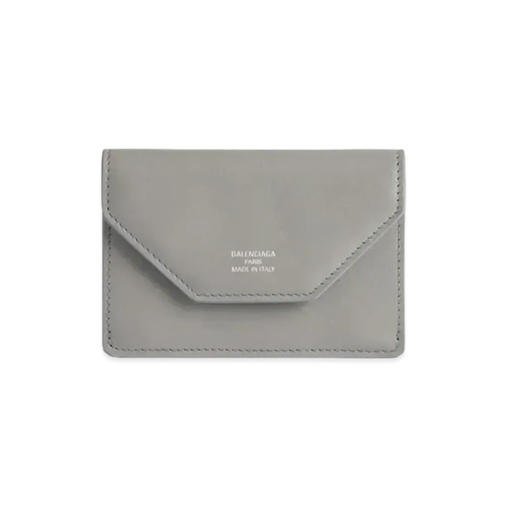 BALENCIAGA Envelope Mini Wallet Smooth Calfskin Japan Exclusive "Grey"