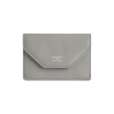 BALENCIAGA Envelope Mini Wallet Smooth Calfskin Japan Exclusive "Grey"