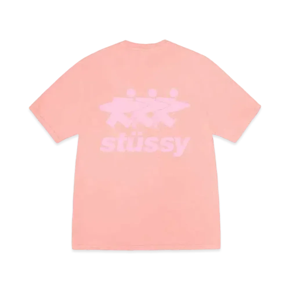 Stussy Surfwalk Tee Pigment Dyed "Coral"