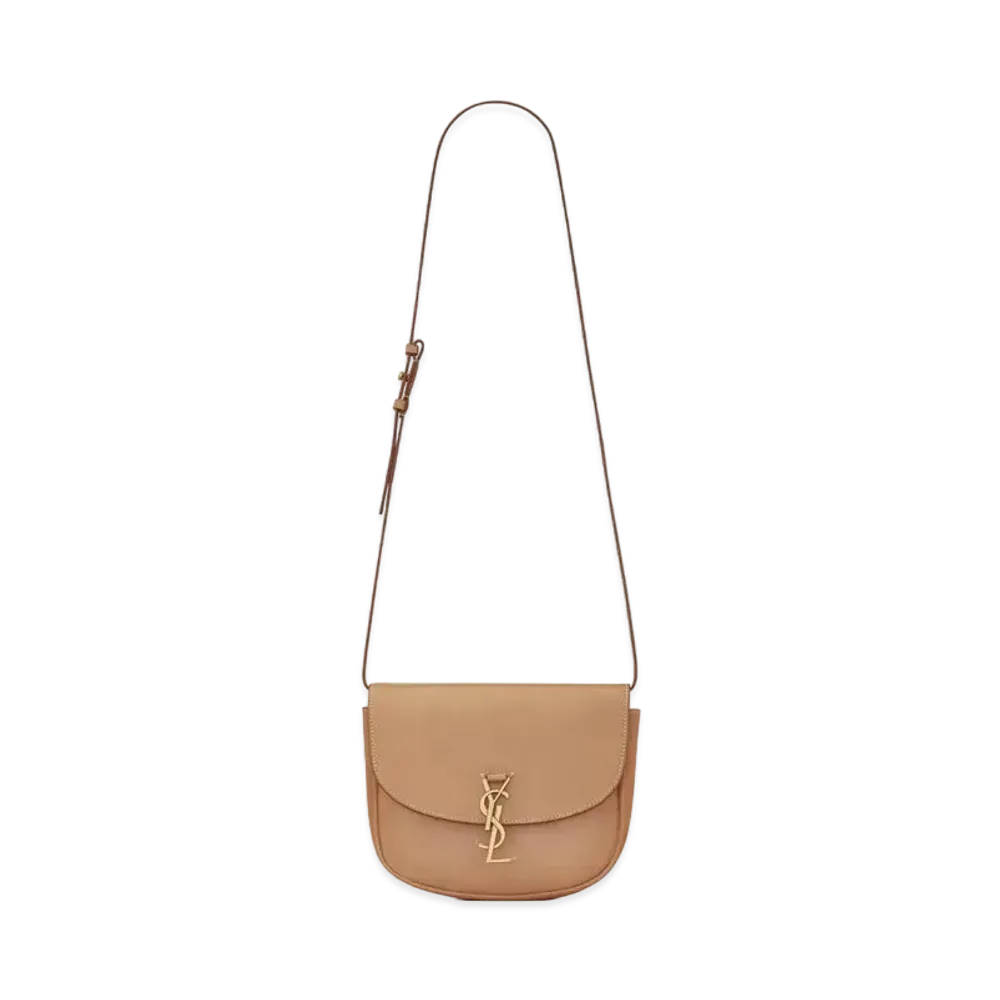 Saint Laurent Kaia Medium Satchel In Vintage Leather "Brown Gold"