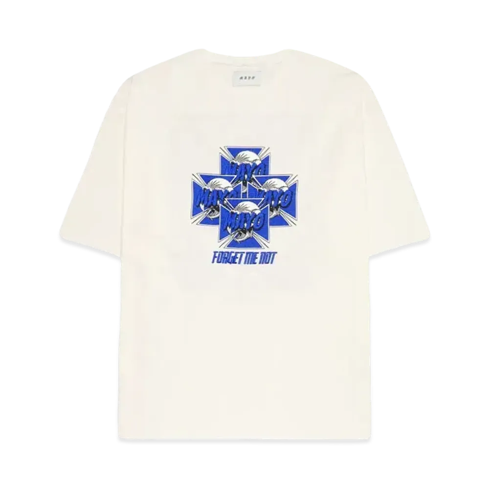 MAYO Hawk Embroidery Short Sleeve Tee "WHITE"