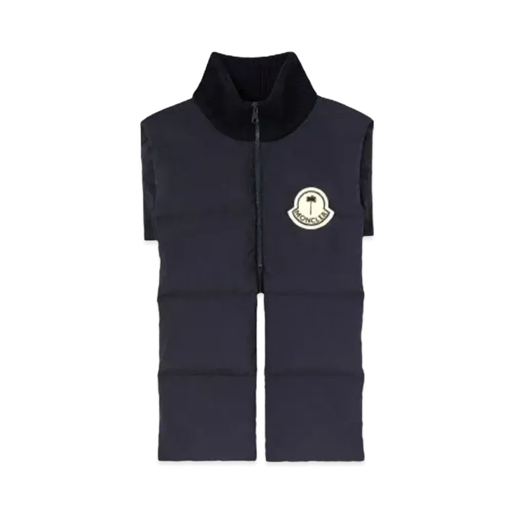 PALM ANGELS x MONCLER Genius Bib "Navy Blue"