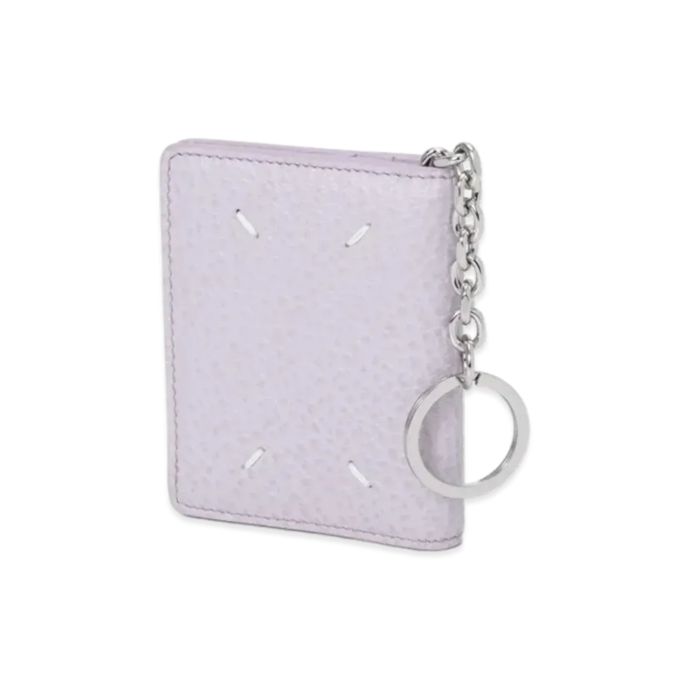Maison Margiela 4-Stitch Key Ring Card Case "Wisteria"