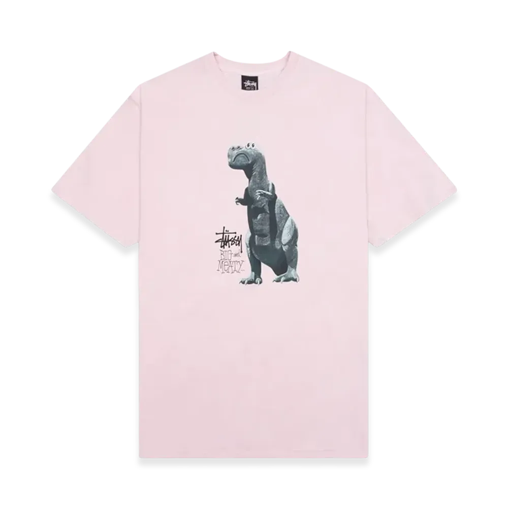 ステューシー ビッグ & ミート ピグメントダイTシャツ "ブラッシュ"