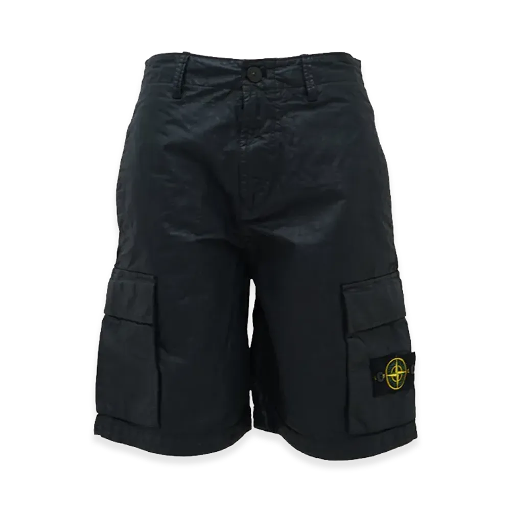 Stone Island Nylon Panama Relaxed Shorts "Black"