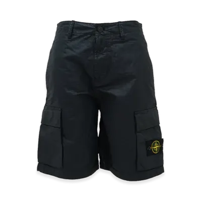 Stone Island Nylon Panama Relaxed Shorts "Black"