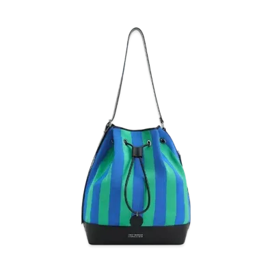 CHARLES & KEITH Sentence Large Stripe Bucket Bag "Multi"