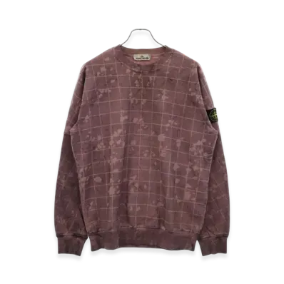 Stone Island Laser Camo Dust Treatment Crewneck Sweatshirt "Pimk"