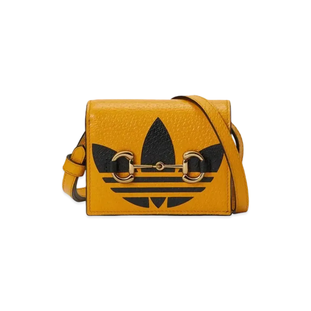 adidas x GUCCI Horsebit Card Case "Yellow"