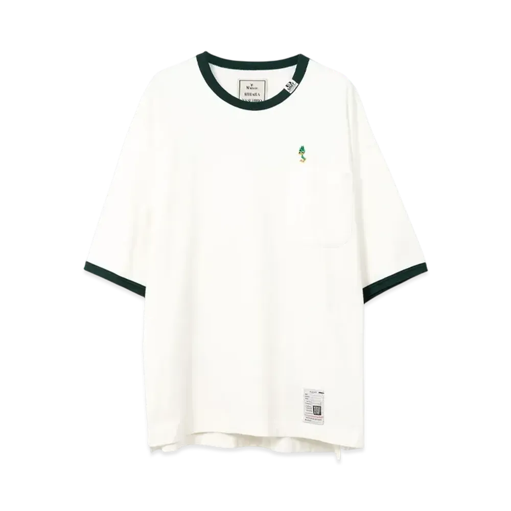 Maison MIHARA YASUHIRO Leon Embroidery Ringer T-Shirt "White"