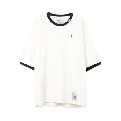 Maison MIHARA YASUHIRO Leon Embroidery Ringer T-Shirt "White"