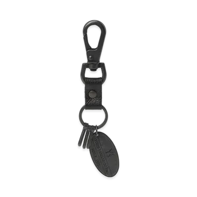 Y's Brass Y's Plate Keyring "Black"