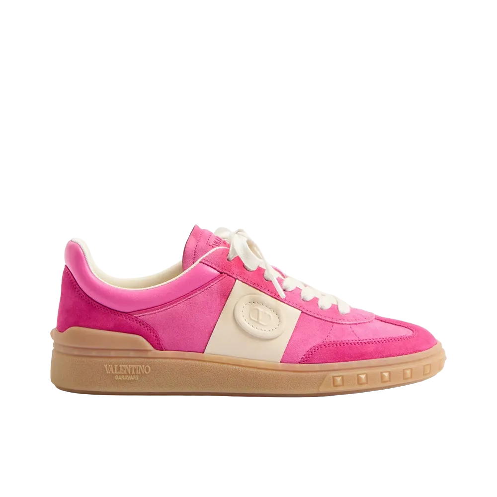 Valentino Garavani Women's Upvillage Crosta Sneaker "Pink/Ivory"
