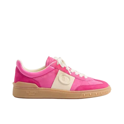 Valentino Garavani Women's Upvillage Crosta Sneaker "Pink/Ivory"