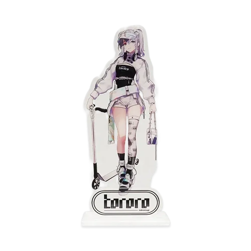 猫麦とろろ x SNKRDUNK \ NEKOMUGI TORORO 5th Anniversary acrylic stand "B" "WHITE"