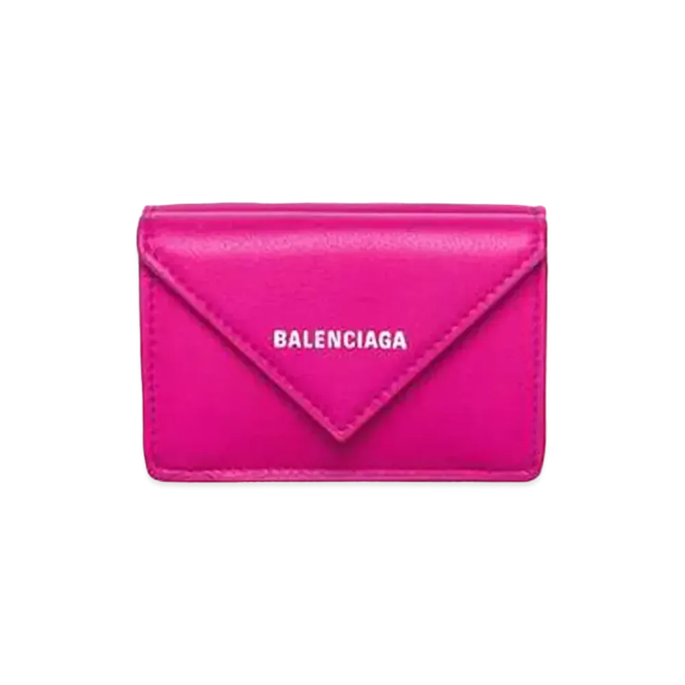 BALENCIAGA Papier Mini Wallet "Rose Magenta"