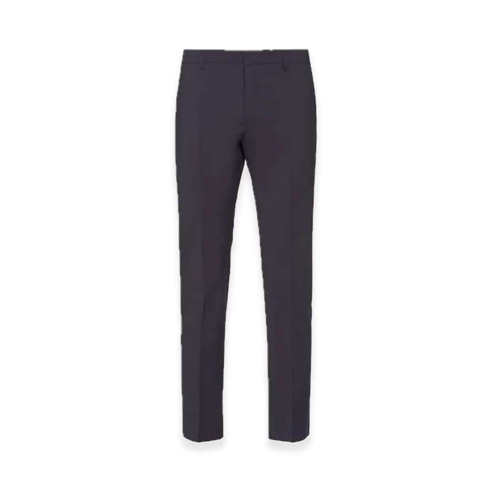 PRADA Light Stretch Wool Pants "Navy"
