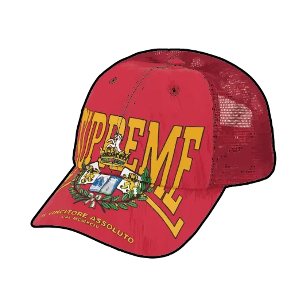 Supreme Crest Mesh Back 6-Panel "Red"