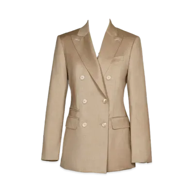 Max Mara Nandina Pure Wool Melange Jacket "Sand"