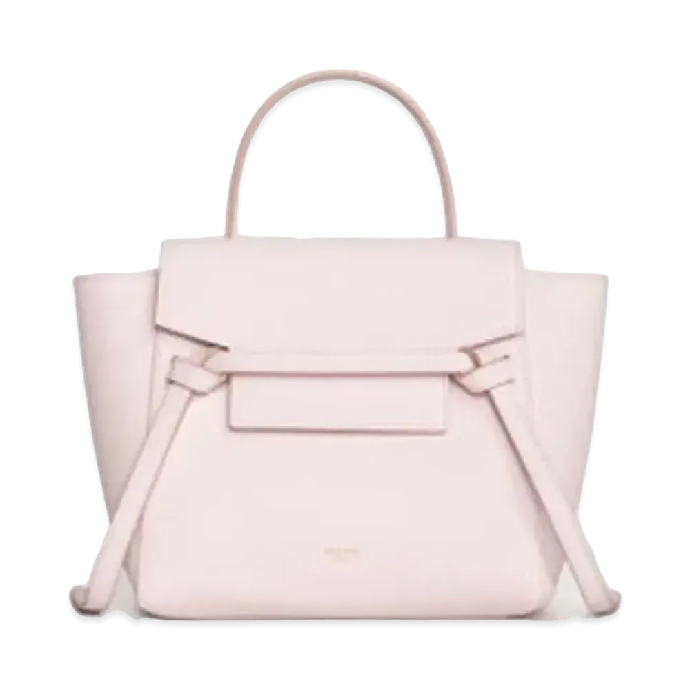 CELINE Nano Belt bag in Grained Calfskin "Pale Pink"