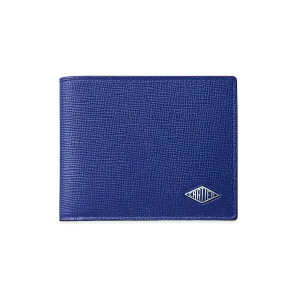 Cartier Losange Small Leather Goods, Compact Wallet "Ink Blue"