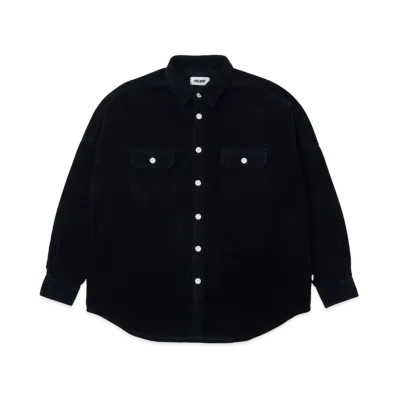 PALACE WASHED SHOULDER CORD SHIRT "Navy"