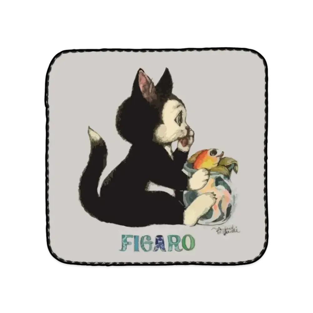 Disney x Yuko Higuchi Figaro&Cleo Mini Towel "Gray"