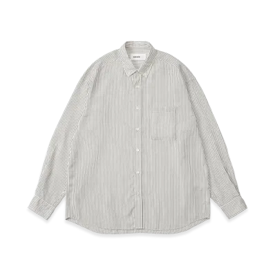 everyone Silk Stripe Shirt "White"