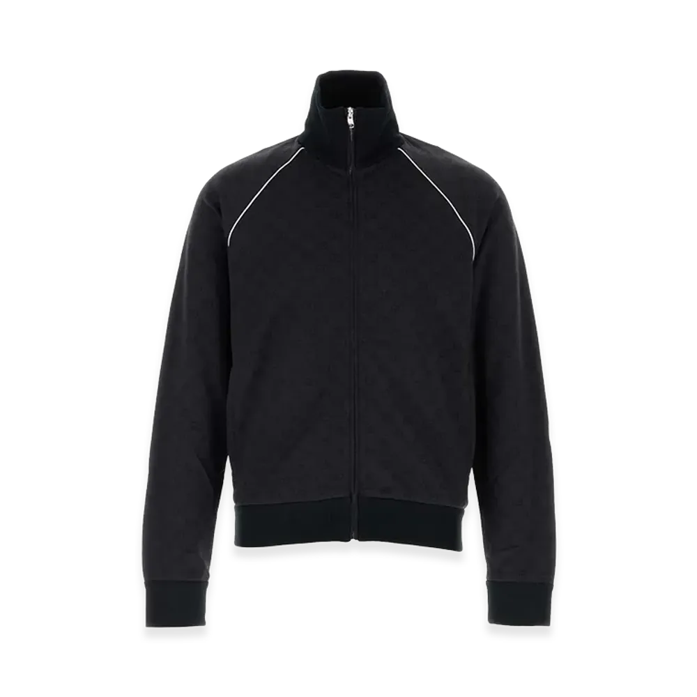 GUCCI Embroidered Nylon Blend Sweatshirt "Blue"
