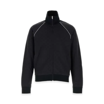 GUCCI Embroidered Nylon Blend Sweatshirt "Blue"