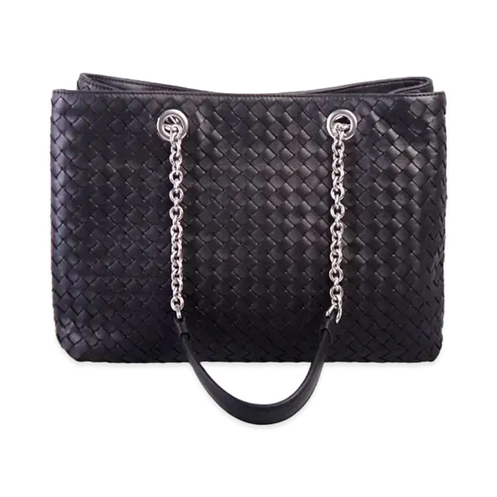 Bottega Veneta Leather Hand Bag "Black"
