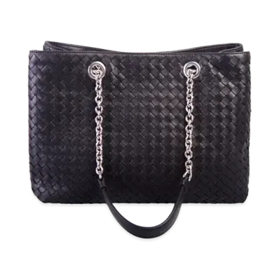 Bottega Veneta Leather Hand Bag "Black"