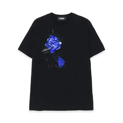 WILDSIDE YOHJI YAMAMOTO Blue Rose T-Shirt "Black"