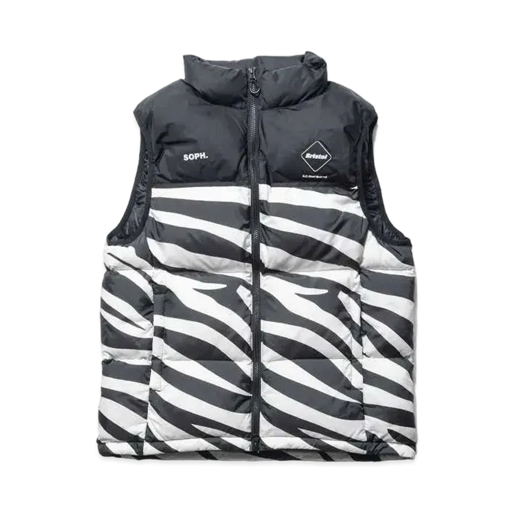 F.C.Real Bristol Down Vest "White Zebra"