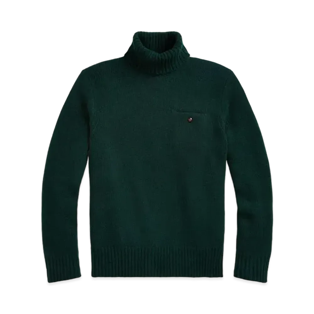 Polo Ralph Lauren Wool Cashmere Turtleneck Sweater "Green"