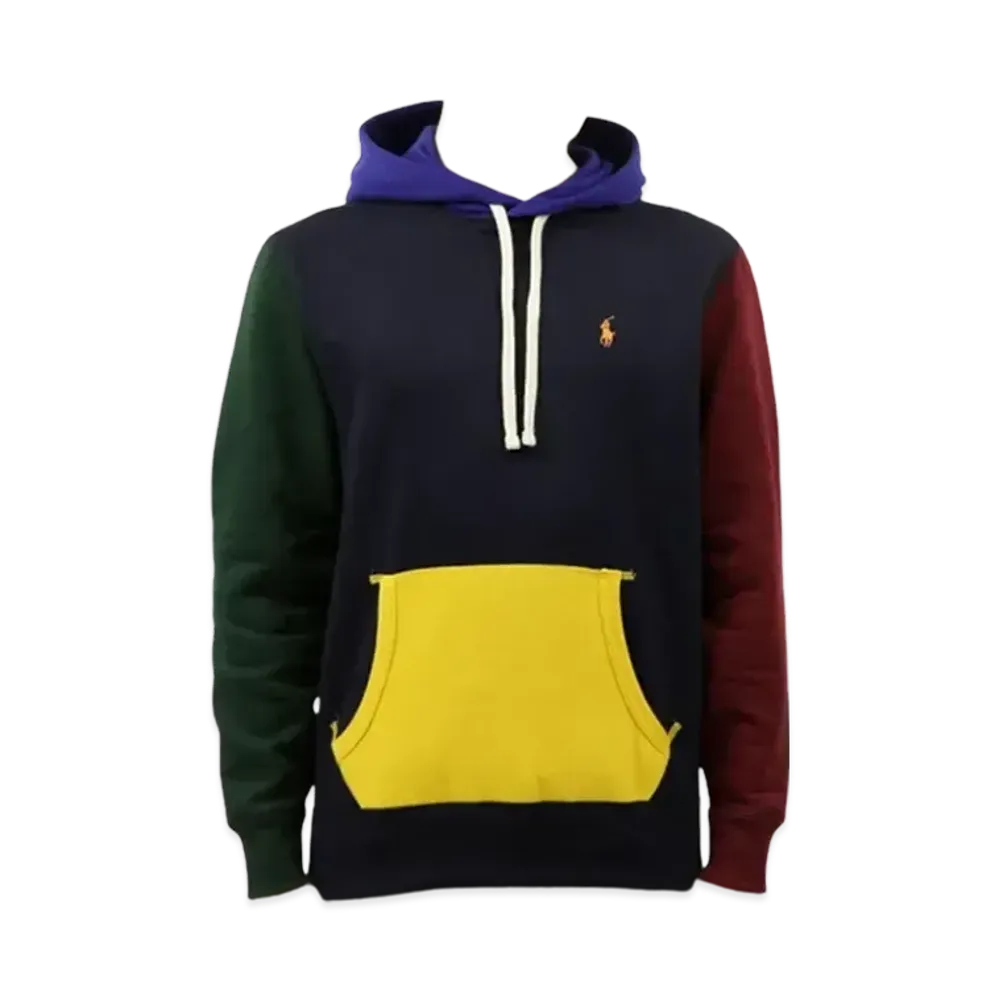 Polo Ralph Lauren Fleece Pull Over Hood Parka "Navy/Green"