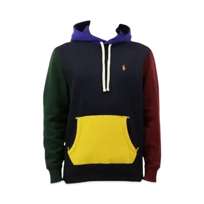 Polo Ralph Lauren Fleece Pull Over Hood Parka "Navy/Green"