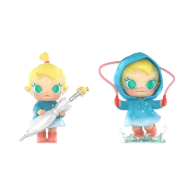 POP MART "Figurine" Baby Molly Funny Raining Day Figure