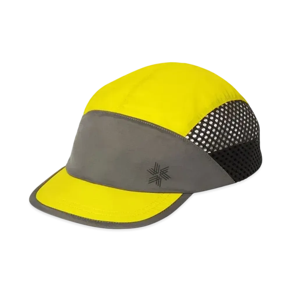 Goldwin Compact Run Mesh Cap (Unisex) "Citronelle/Shadow Gray"