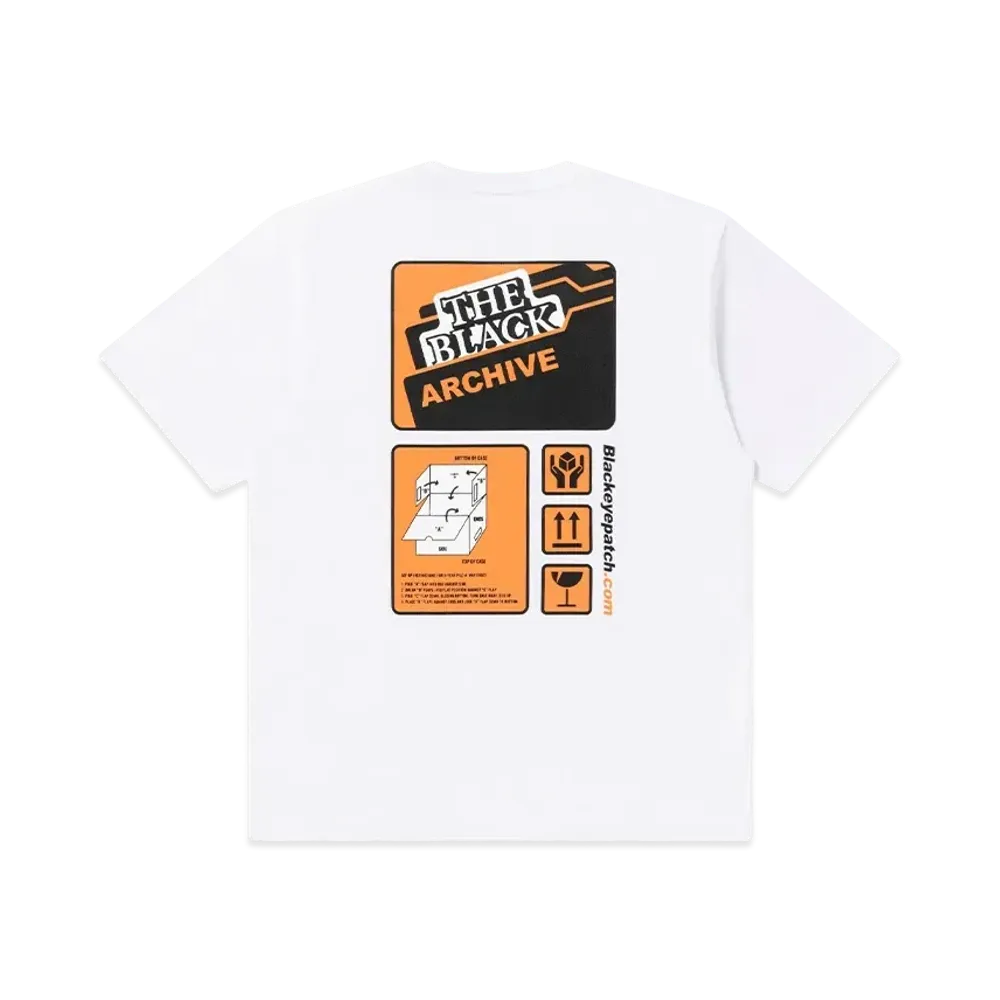 BlackEyePatch Archive Box Instructions Tee "White"